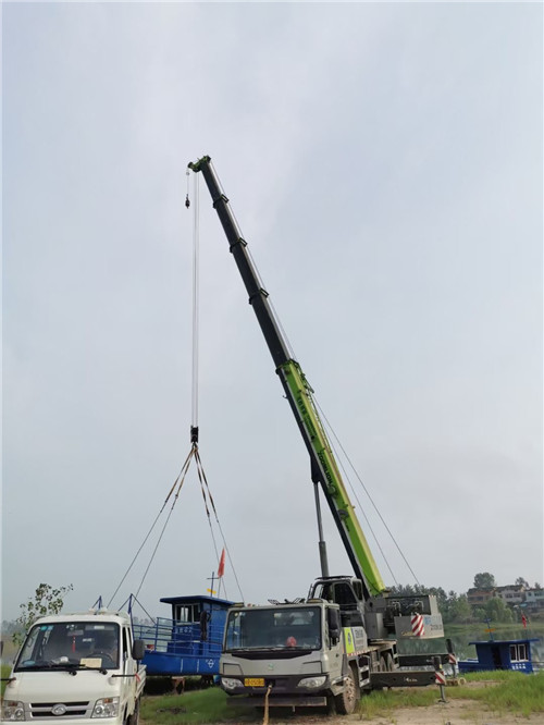 勃利县桥梁建设吊装案例